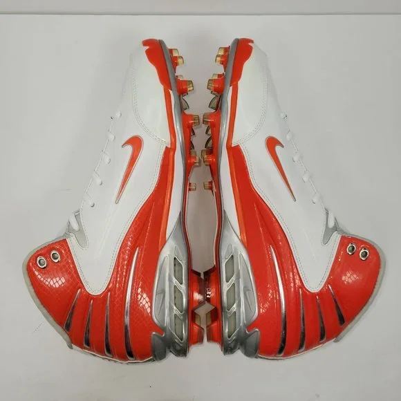 Nike Air Zoom Assassin TD Whi/Orange Mens Football Cleat 316840-182 US Size 13.5 - Picture 9 of 11